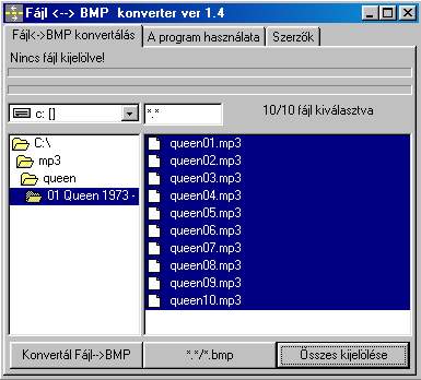 MP3-bl BMP fjl konvertlsa